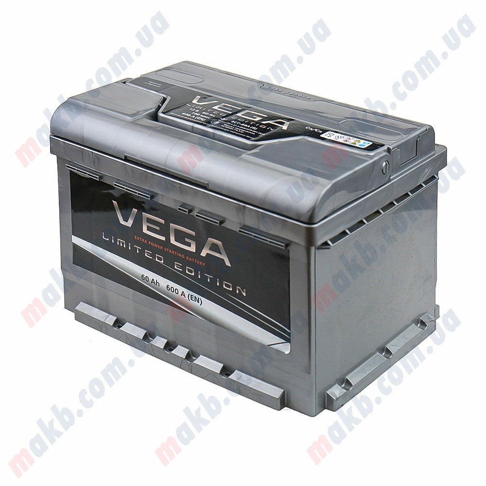 Акумулятор Vega Limited Edition 60Ah R+ 600A (Низькобазовий)